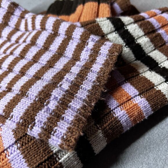 BDG Urban Outfitters Sweater Cropped Tween Size XS V-Neck Striped Long Sleeve - Picture 10 of 12